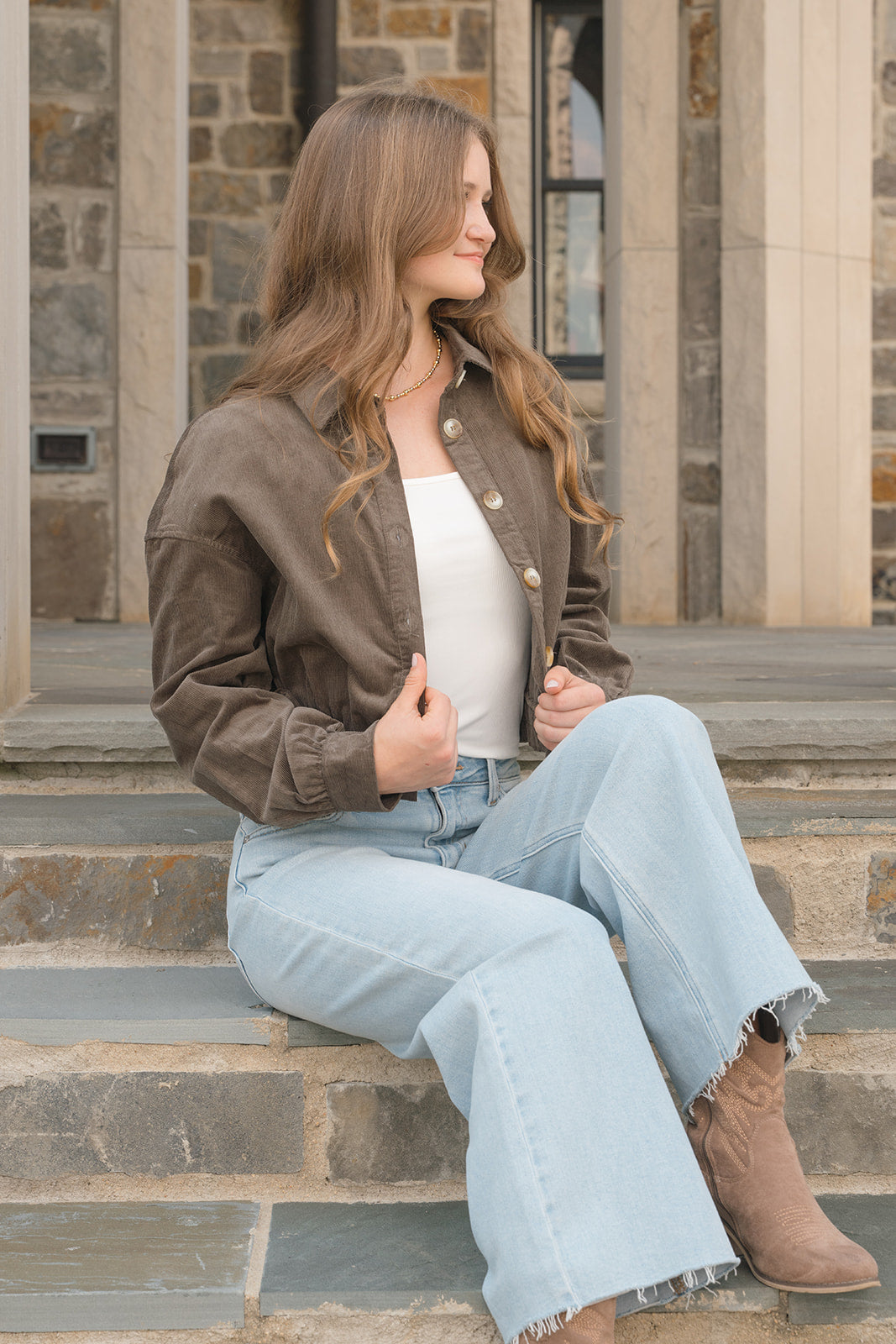 Free Spirit Corduroy Jacket-Jackets-Podos Boutique, a Women's Fashion Boutique Located in Calera, AL