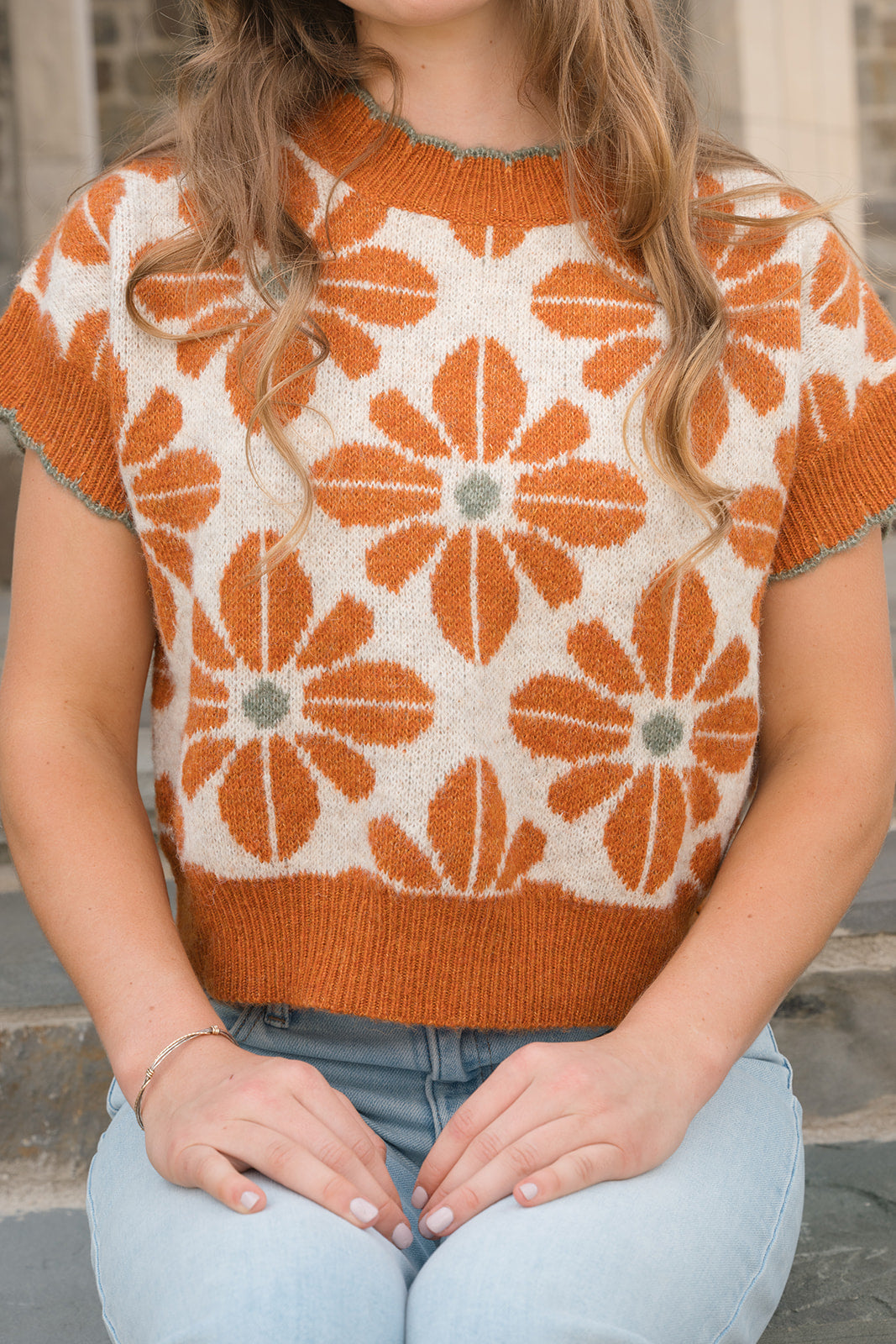 Always Smiling Top-Short Sleeves-Podos Boutique, a Women's Fashion Boutique Located in Calera, AL