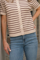Daydream Striped Cardigan-Fashion Tops-Podos Boutique, a Women's Fashion Boutique Located in Calera, AL
