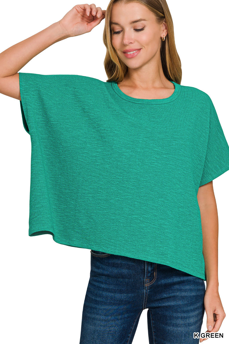 Comfy Slub Tee-Fashion Tops-Podos Boutique, a Women's Fashion Boutique Located in Calera, AL