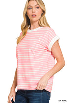 Stripes Everywhere Top-Fashion Tops-Podos Boutique, a Women's Fashion Boutique Located in Calera, AL