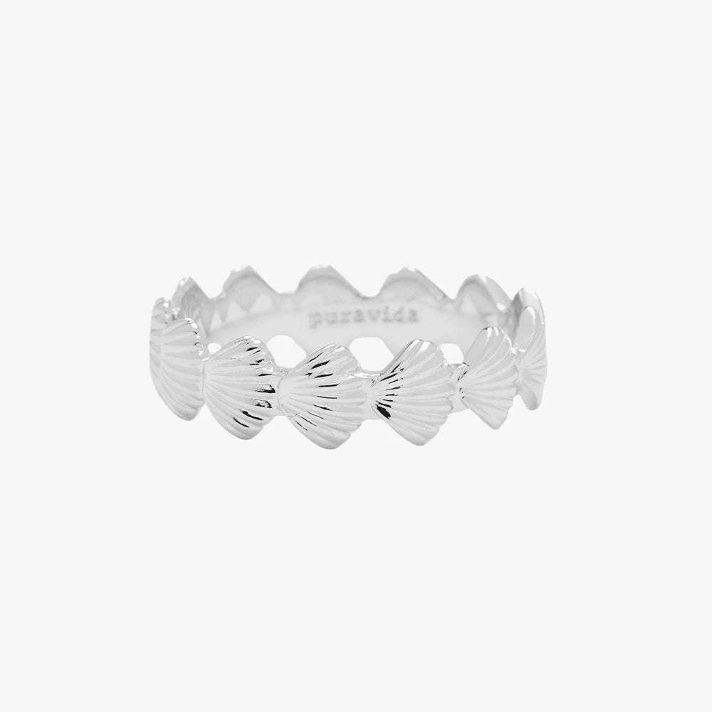 PV Clam Shell Ring-Rings-Podos Boutique, a Women's Fashion Boutique Located in Calera, AL