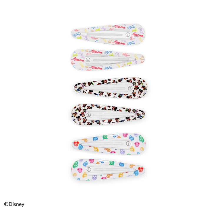 Mickey and Friends Snap Clip (6ct)-Hair Accessories-Podos Boutique, a Women's Fashion Boutique Located in Calera, AL