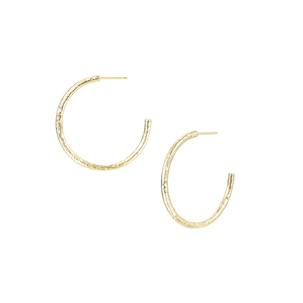Horizon Hoop Earrings-Earrings-Podos Boutique, a Women's Fashion Boutique Located in Calera, AL