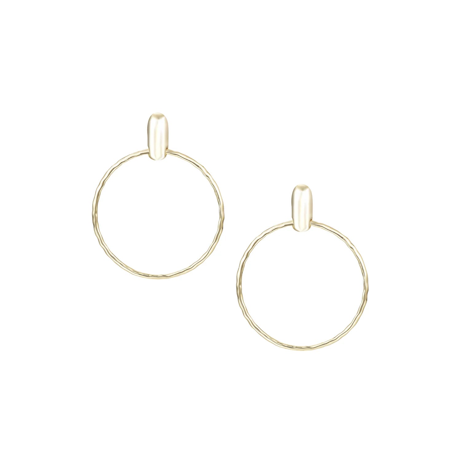 Horizon Circle Statement Earrings-Earrings-Podos Boutique, a Women's Fashion Boutique Located in Calera, AL