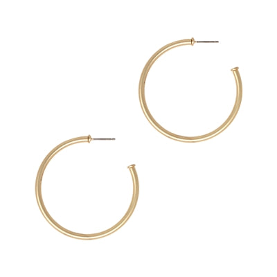 Matte Thin 1" Hoops-Podos Boutique, a Women's Fashion Boutique Located in Calera, AL