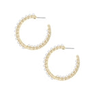 Pearl Inside Out 1.25" Hoops-Podos Boutique, a Women's Fashion Boutique Located in Calera, AL