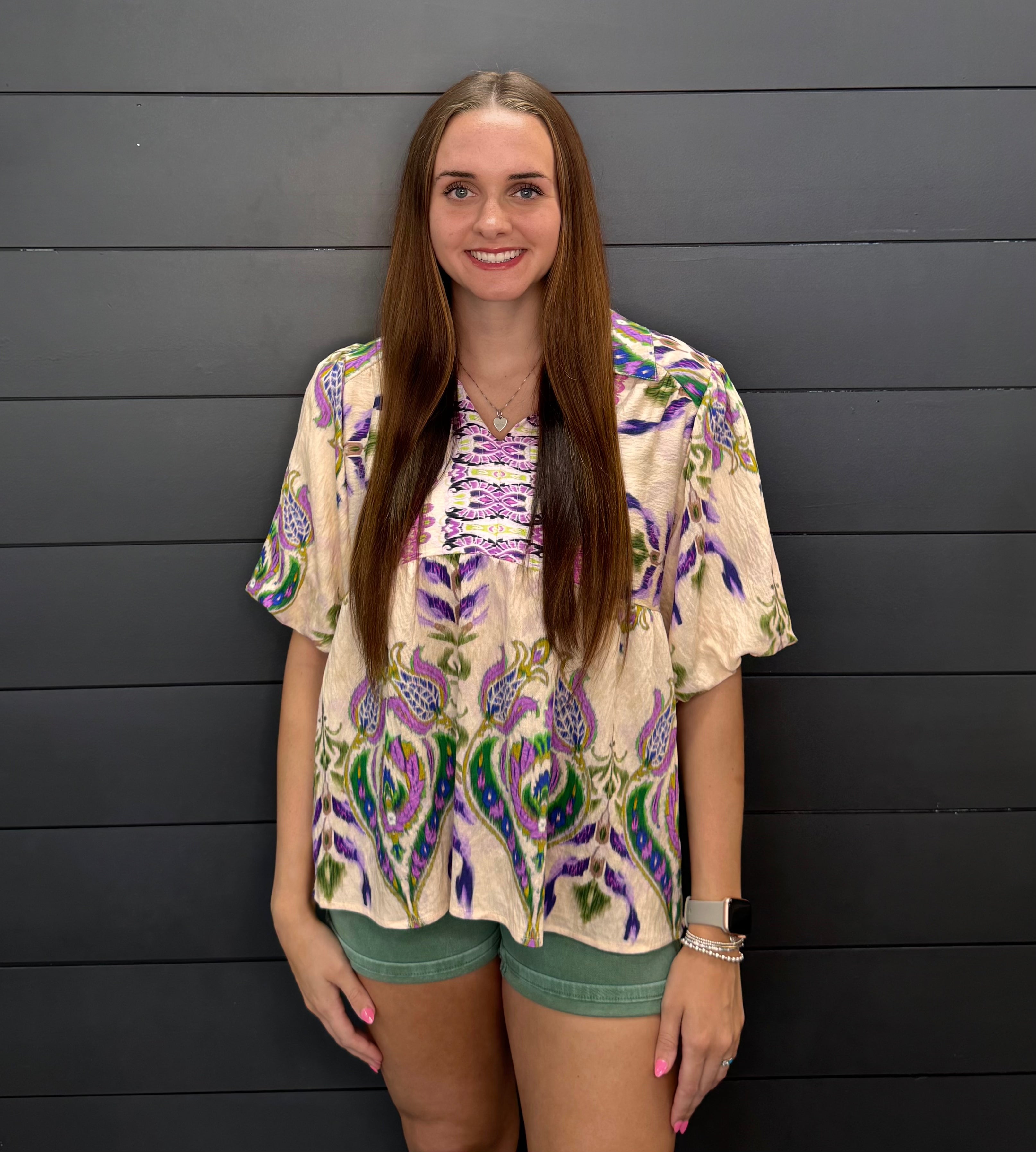Uniquely Beautiful Top-Fashion Tops-Podos Boutique, a Women's Fashion Boutique Located in Calera, AL