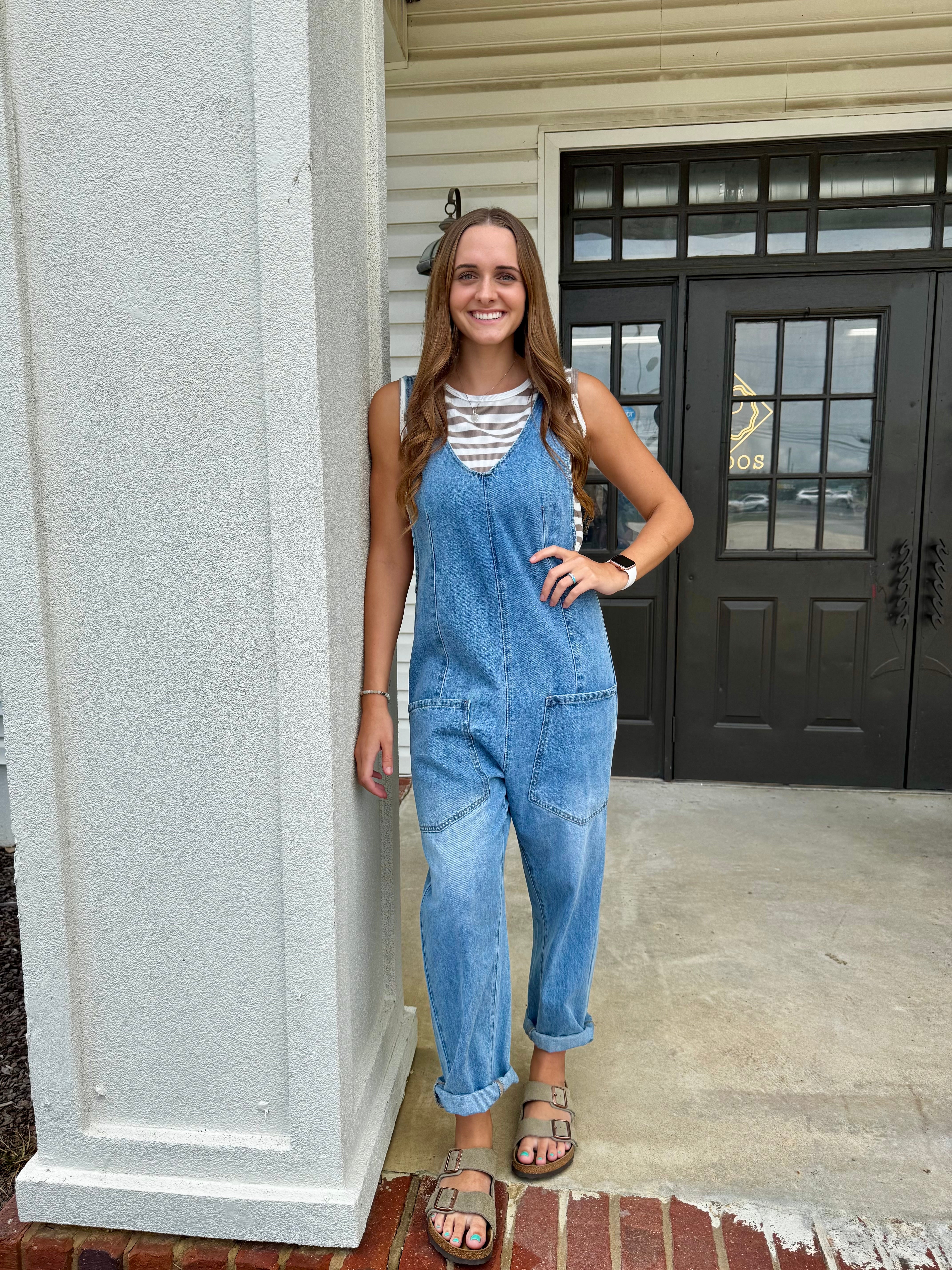 Better Believe It Jumpsuit-Rompers & Jumpsuits-Podos Boutique, a Women's Fashion Boutique Located in Calera, AL