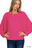 Ribbed Batwing Boatneck Sweater-Sweaters-Podos Boutique, a Women's Fashion Boutique Located in Calera, AL