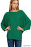 Ribbed Batwing Boatneck Sweater-Sweaters-Podos Boutique, a Women's Fashion Boutique Located in Calera, AL