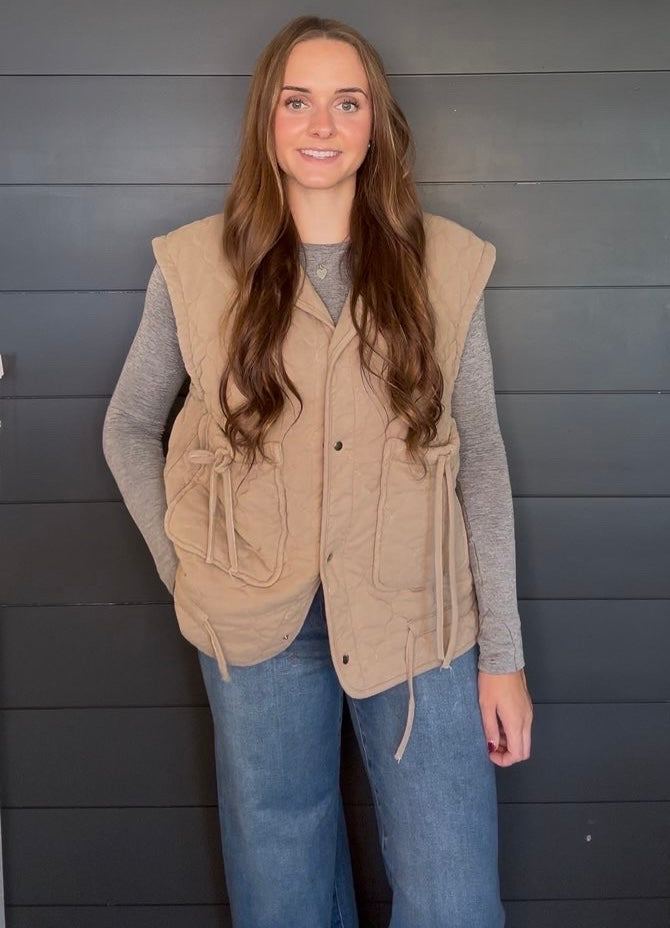 In The Lodge Vest-Podos Boutique, a Women's Fashion Boutique Located in Calera, AL