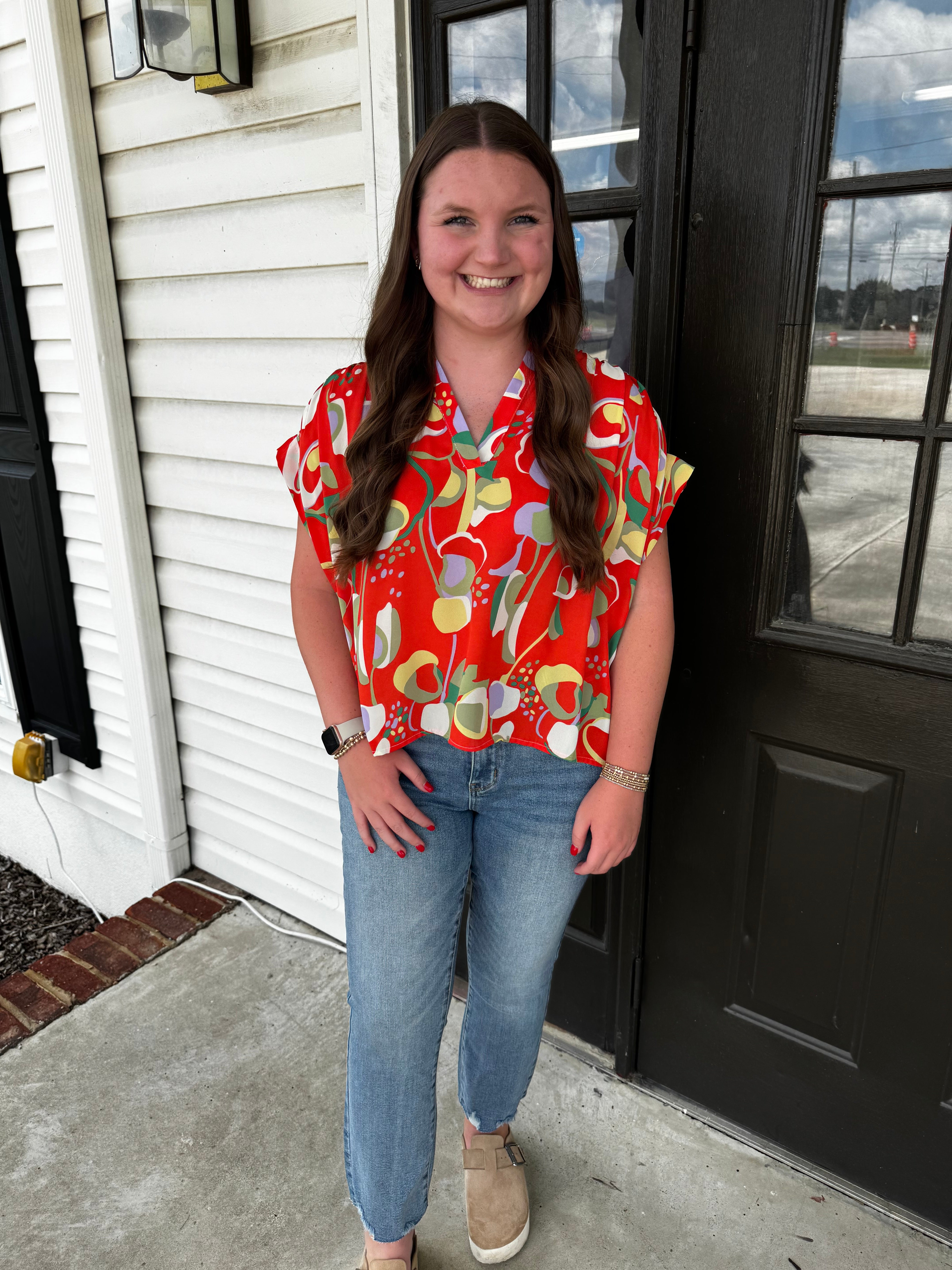 Falling For You Top-Fashion Tops-Podos Boutique, a Women's Fashion Boutique Located in Calera, AL