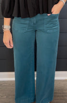 Judy Blue MR Utility Wide - Teal-Jeans-Podos Boutique, a Women's Fashion Boutique Located in Calera, AL