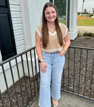 The Luxe Tie Sweater Vest-Sweaters-Podos Boutique, a Women's Fashion Boutique Located in Calera, AL