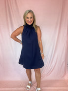 Navy is My Neutral Dress-Short Dresses-Podos Boutique, a Women's Fashion Boutique Located in Calera, AL