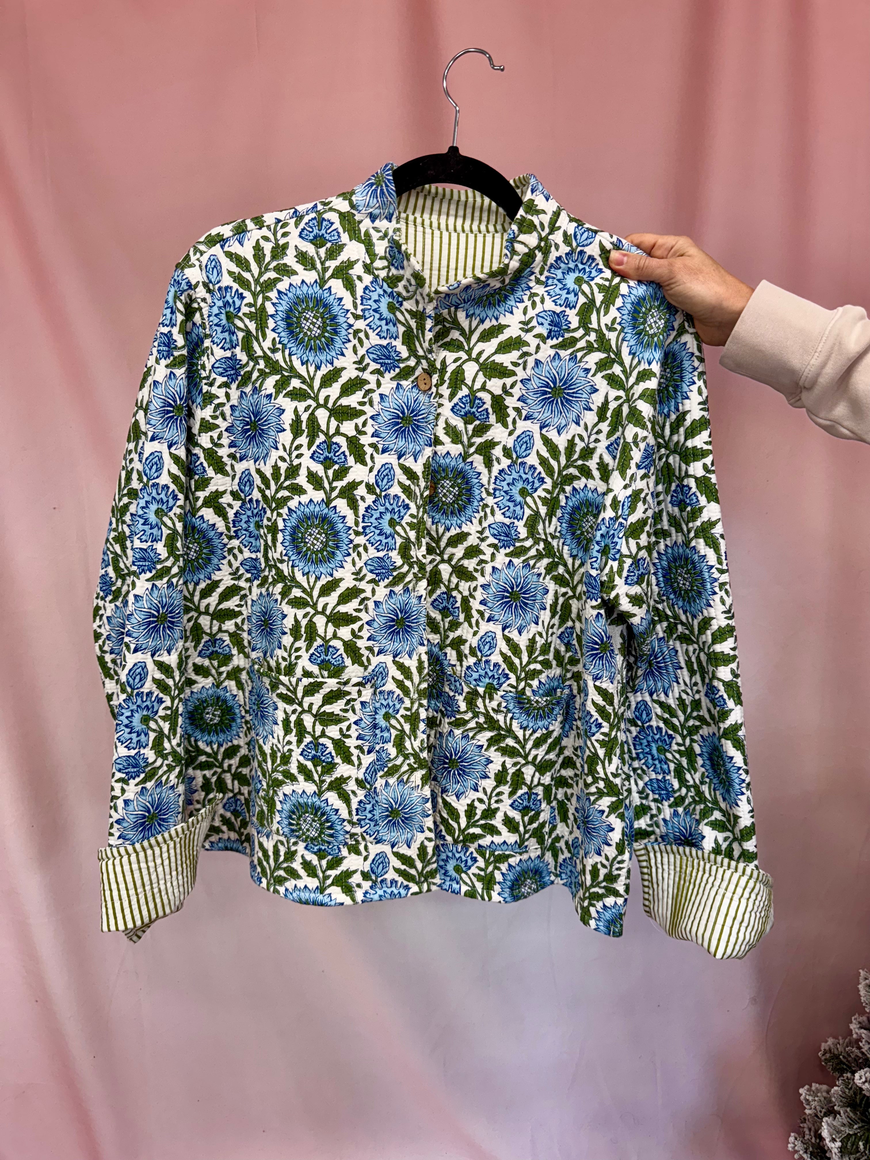 Quilted Jacket-Jackets-Podos Boutique, a Women's Fashion Boutique Located in Calera, AL