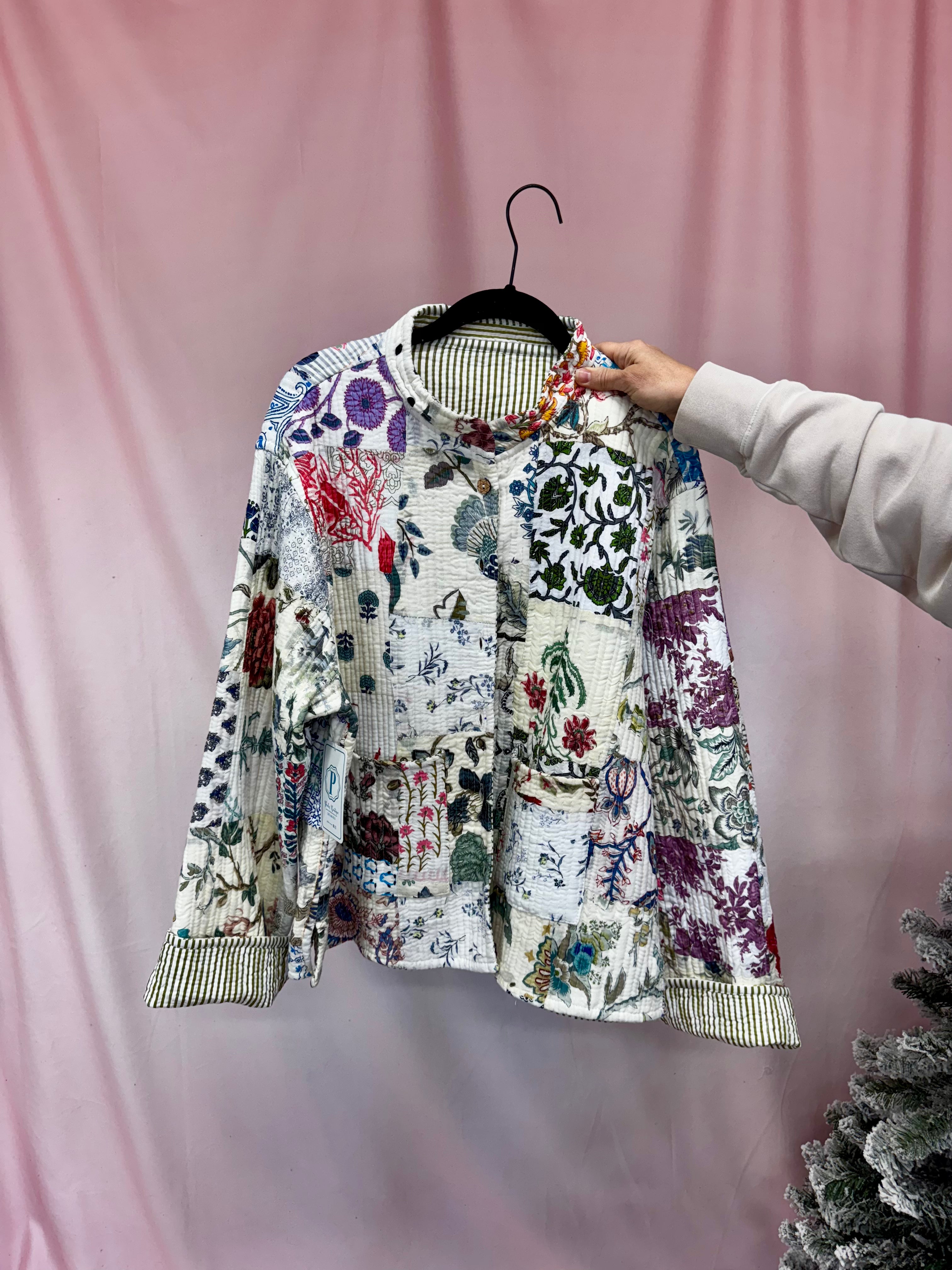 Quilted Jacket-Jackets-Podos Boutique, a Women's Fashion Boutique Located in Calera, AL