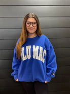 Lulu Mac Embroidered Sweatshirt-Sweatshirts-Podos Boutique, a Women's Fashion Boutique Located in Calera, AL