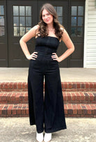 Denim Edge-Rompers & Jumpsuits-Podos Boutique, a Women's Fashion Boutique Located in Calera, AL