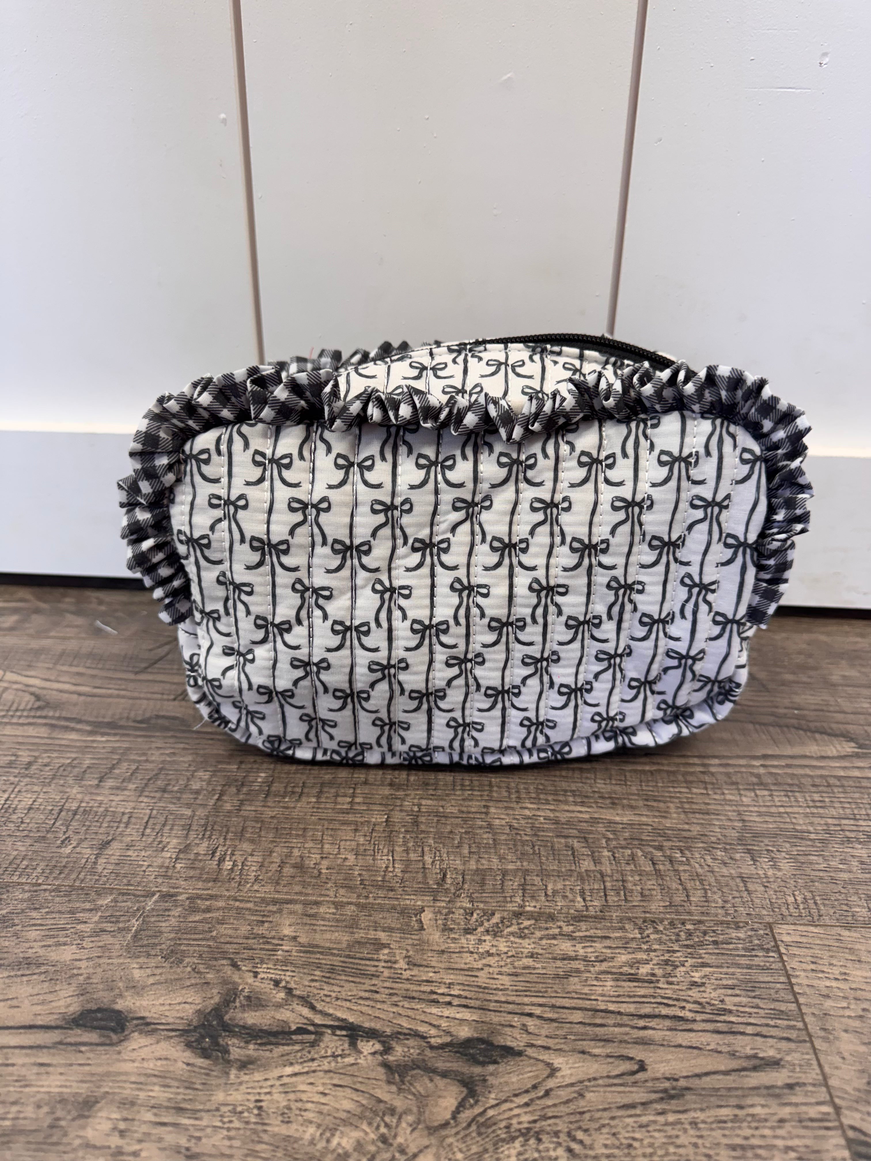 Black Bow Cosmo Bag-Bags-Podos Boutique, a Women's Fashion Boutique Located in Calera, AL