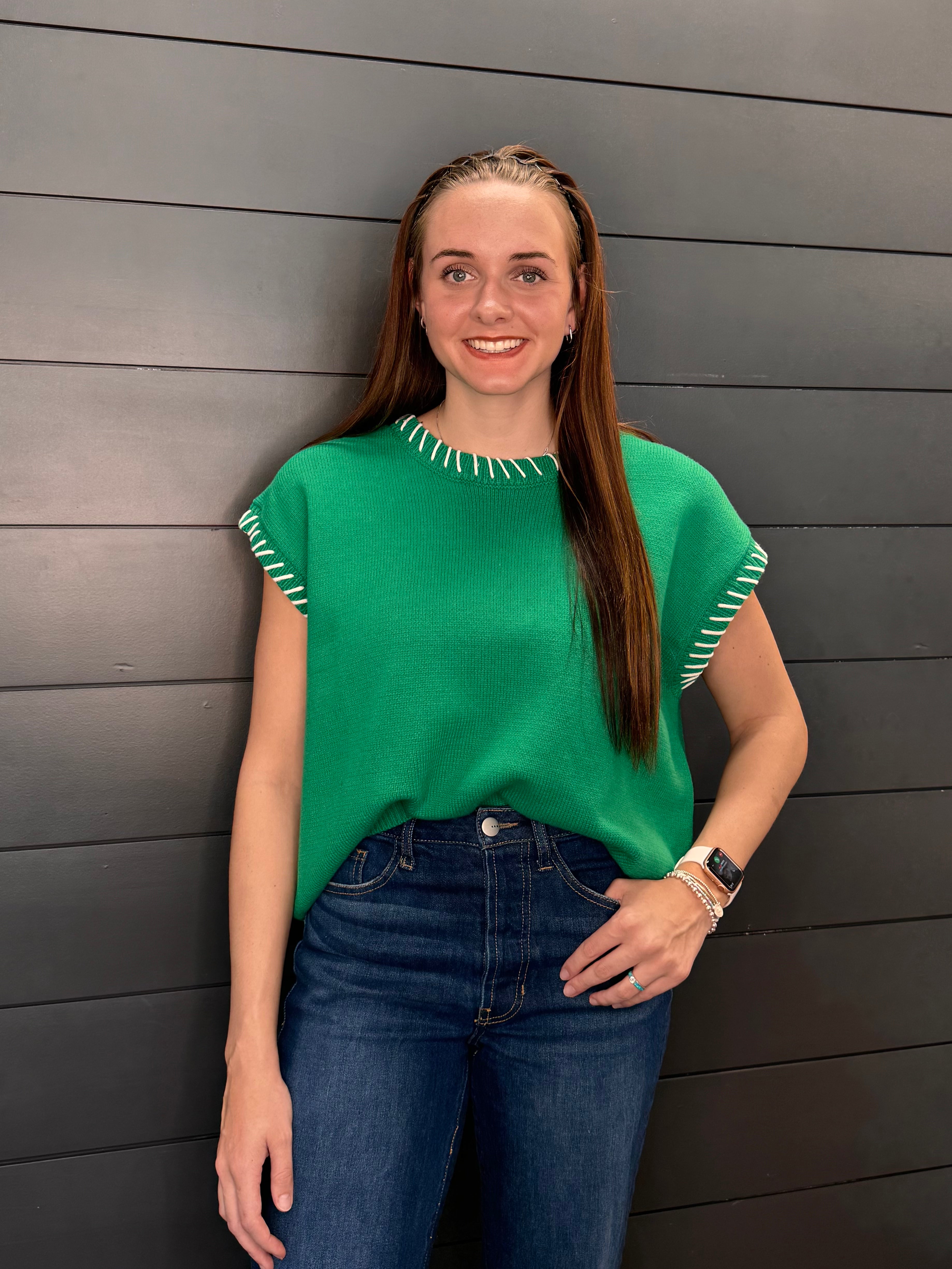 The Perfect Stitching Sweater Vest-Sweaters-Podos Boutique, a Women's Fashion Boutique Located in Calera, AL