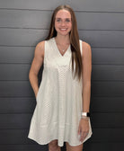 Sunday Stripes Dress-Short Dresses-Podos Boutique, a Women's Fashion Boutique Located in Calera, AL