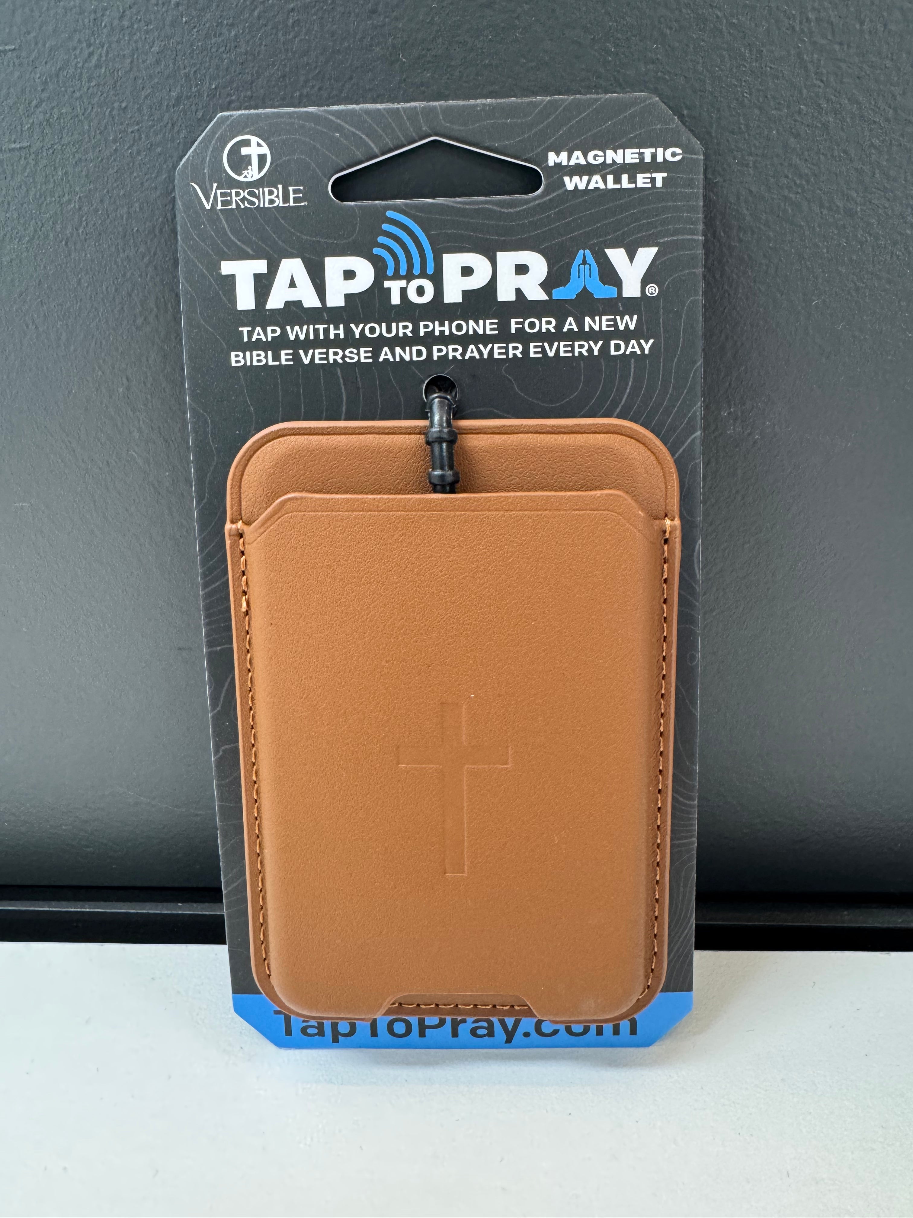 Tap To Pray Magnetic Wallet-Accessories-Podos Boutique, a Women's Fashion Boutique Located in Calera, AL