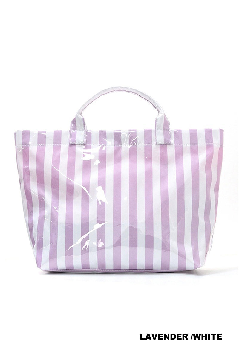 Striped Tote Bag-Bags-Podos Boutique, a Women's Fashion Boutique Located in Calera, AL
