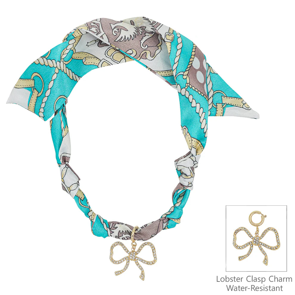 Knotted Scarf Necklace - 1 Charm-Jewelry-Podos Boutique, a Women's Fashion Boutique Located in Calera, AL