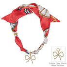 Knotted Scarf Necklace - 1 Charm-Jewelry-Podos Boutique, a Women's Fashion Boutique Located in Calera, AL