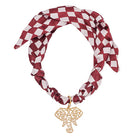 Game Day Scarf Necklace w/ Elephant Charm-Jewelry-Podos Boutique, a Women's Fashion Boutique Located in Calera, AL