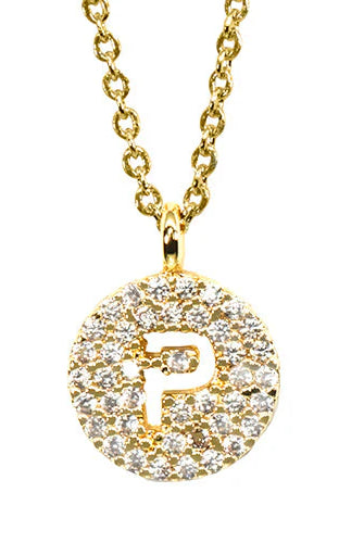 Maya J Love Letter Initial Necklace-Jewelry-Podos Boutique, a Women's Fashion Boutique Located in Calera, AL