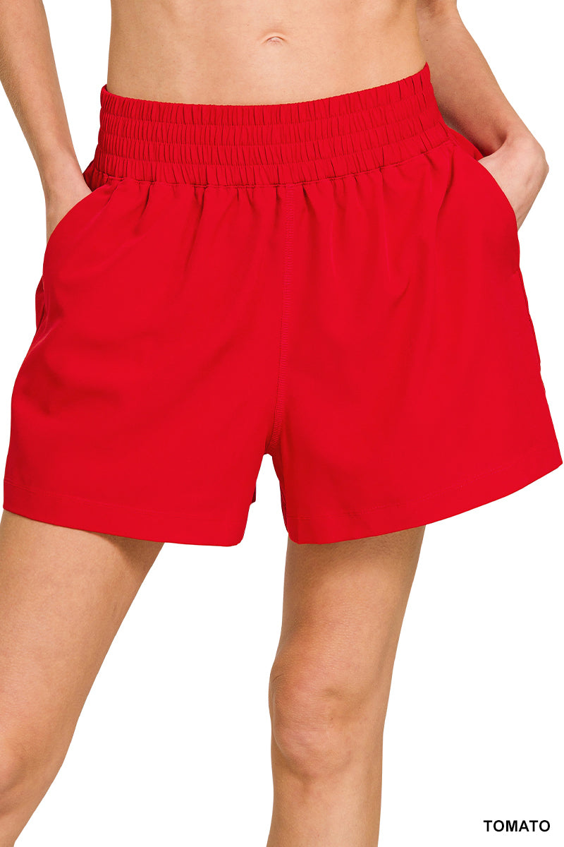 Soft Woven Lined Shorts-Shorts-Podos Boutique, a Women's Fashion Boutique Located in Calera, AL