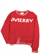 Simply Southern Merry Sweater-Sweaters-Podos Boutique, a Women's Fashion Boutique Located in Calera, AL