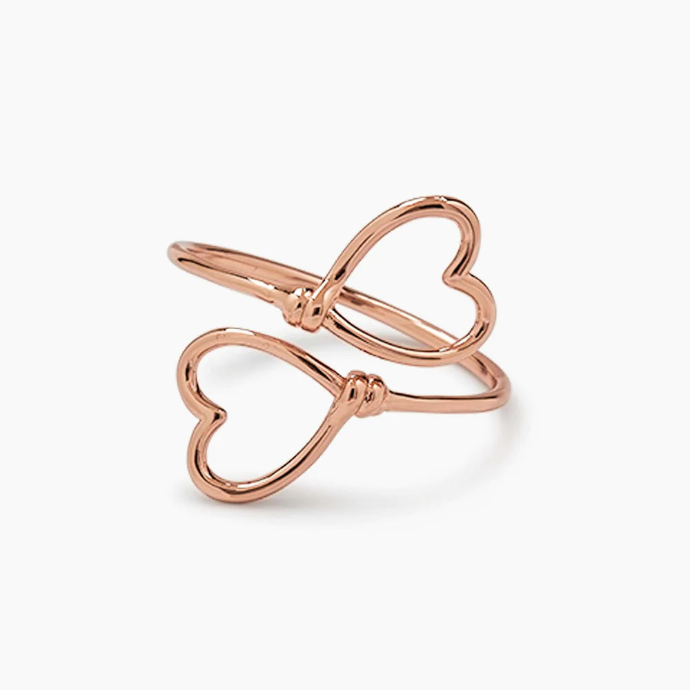 PV Wire Heart Ring-Rings-Podos Boutique, a Women's Fashion Boutique Located in Calera, AL
