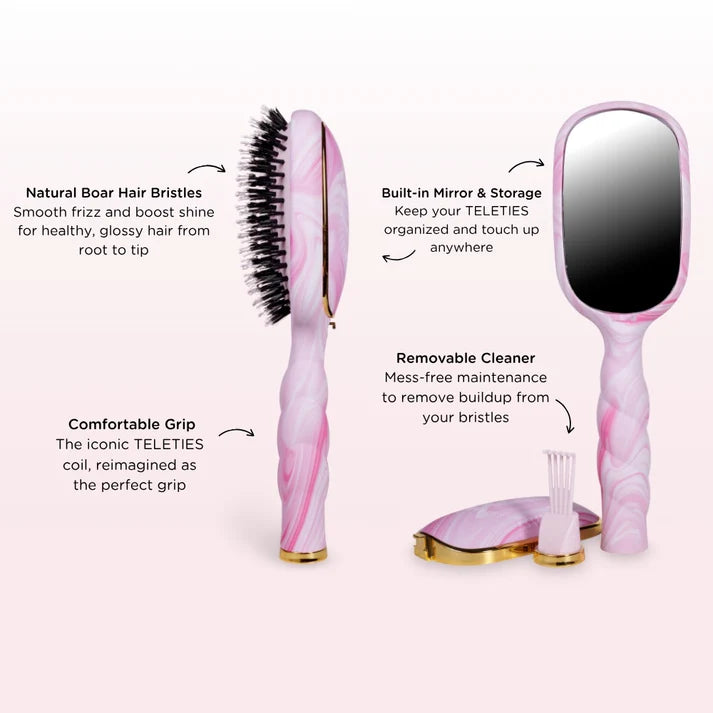 Boar Bristle Hair Brush - Full Size-Hair Accessories-Podos Boutique, a Women's Fashion Boutique Located in Calera, AL
