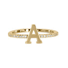 Maya J Love Letter Initial Ring-Podos Boutique, a Women's Fashion Boutique Located in Calera, AL