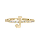 Maya J Love Letter Initial Ring-Podos Boutique, a Women's Fashion Boutique Located in Calera, AL