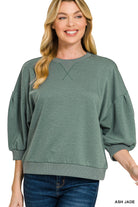 Scuba Dolman Top-Fashion Tops-Podos Boutique, a Women's Fashion Boutique Located in Calera, AL