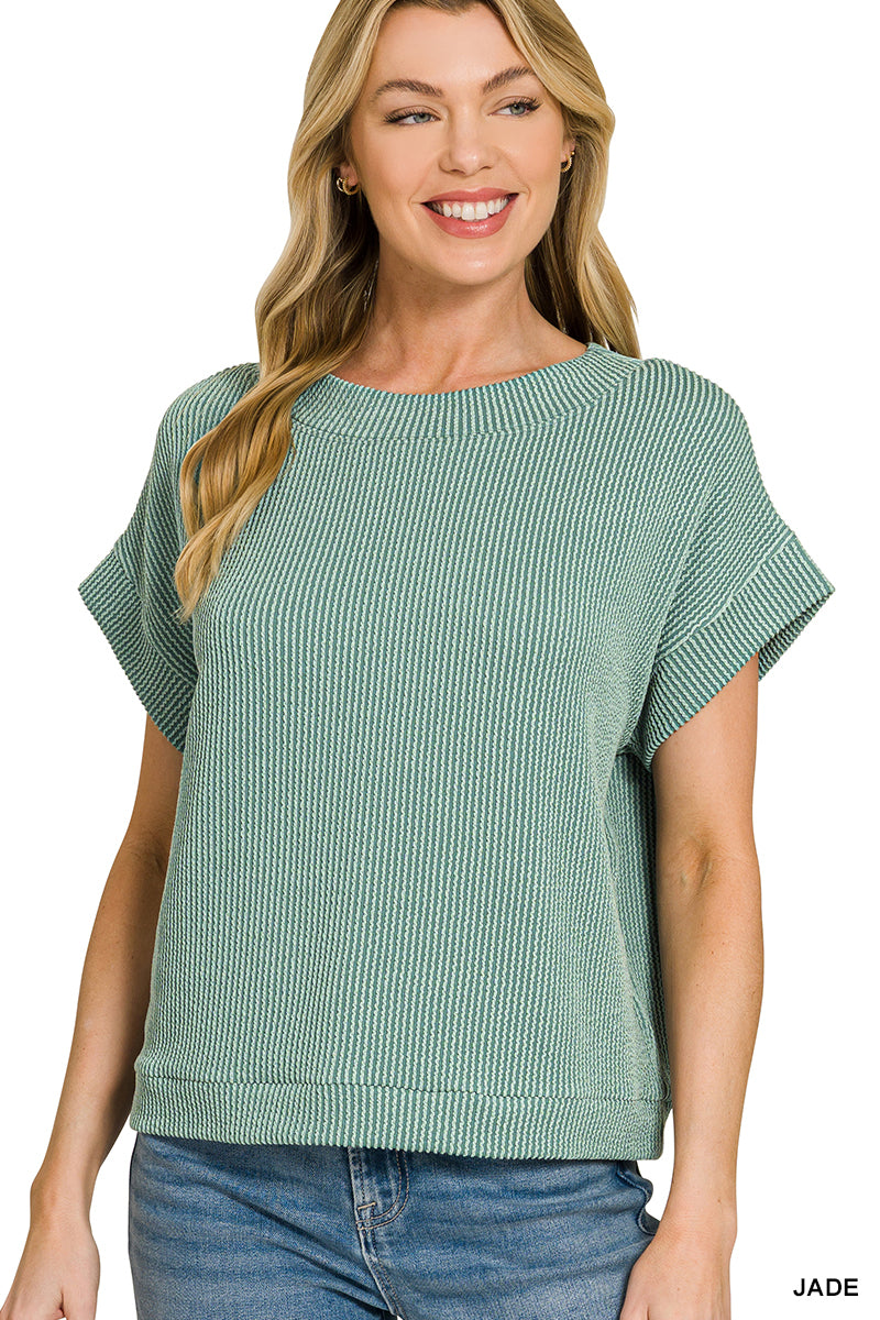 Ready For The Day Top-Fashion Tops-Podos Boutique, a Women's Fashion Boutique Located in Calera, AL