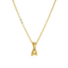 Savy Mini Initial Necklace-Podos Boutique, a Women's Fashion Boutique Located in Calera, AL