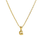 Savy Mini Initial Necklace-Podos Boutique, a Women's Fashion Boutique Located in Calera, AL