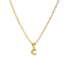 Savy Mini Initial Necklace-Podos Boutique, a Women's Fashion Boutique Located in Calera, AL