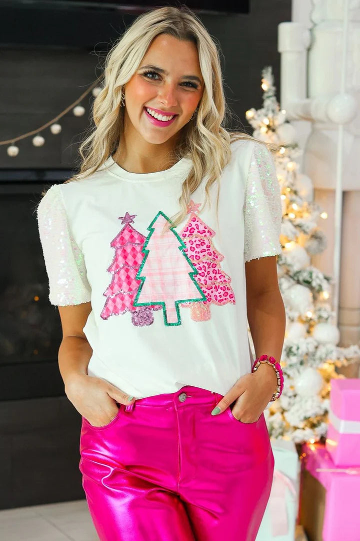 Festive Forest Top-Podos Boutique, a Women's Fashion Boutique Located in Calera, AL