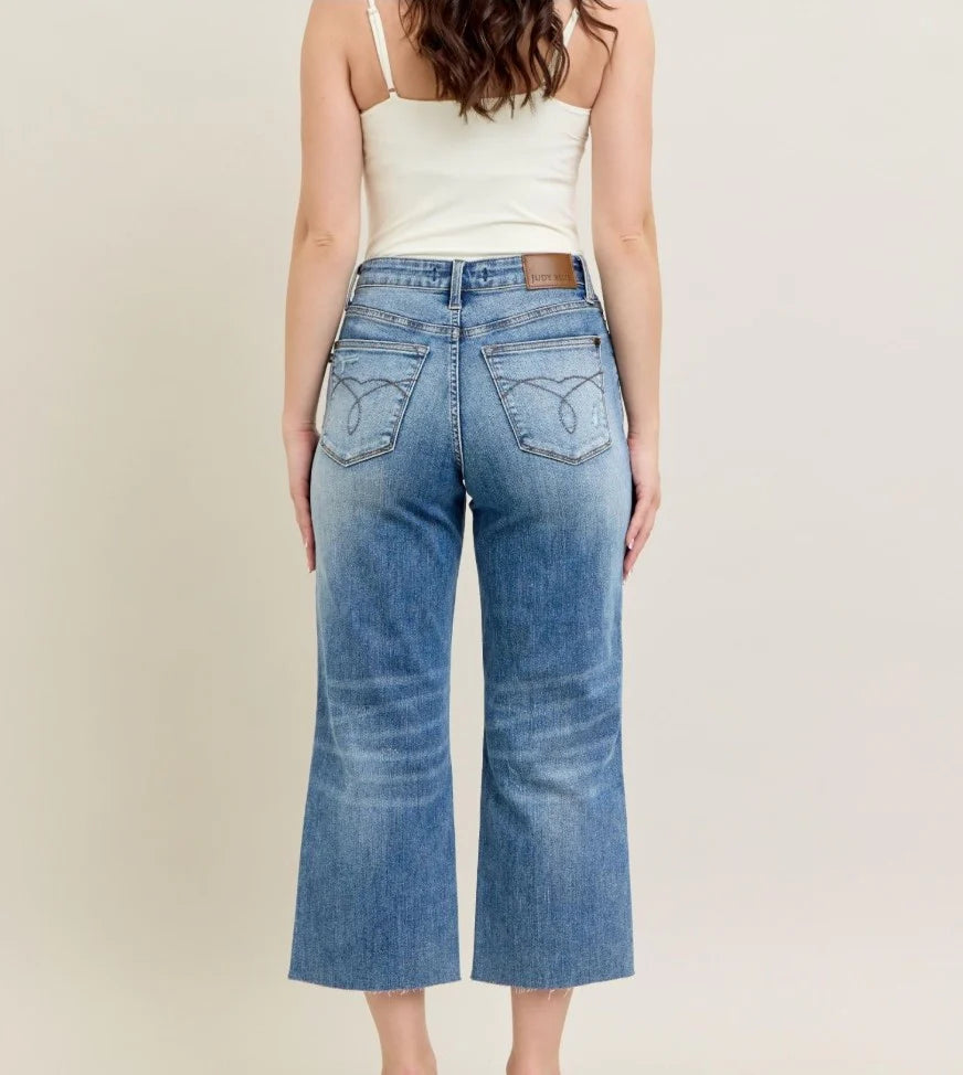 JB HW Wide Crop Jean-Jeans-Podos Boutique, a Women's Fashion Boutique Located in Calera, AL