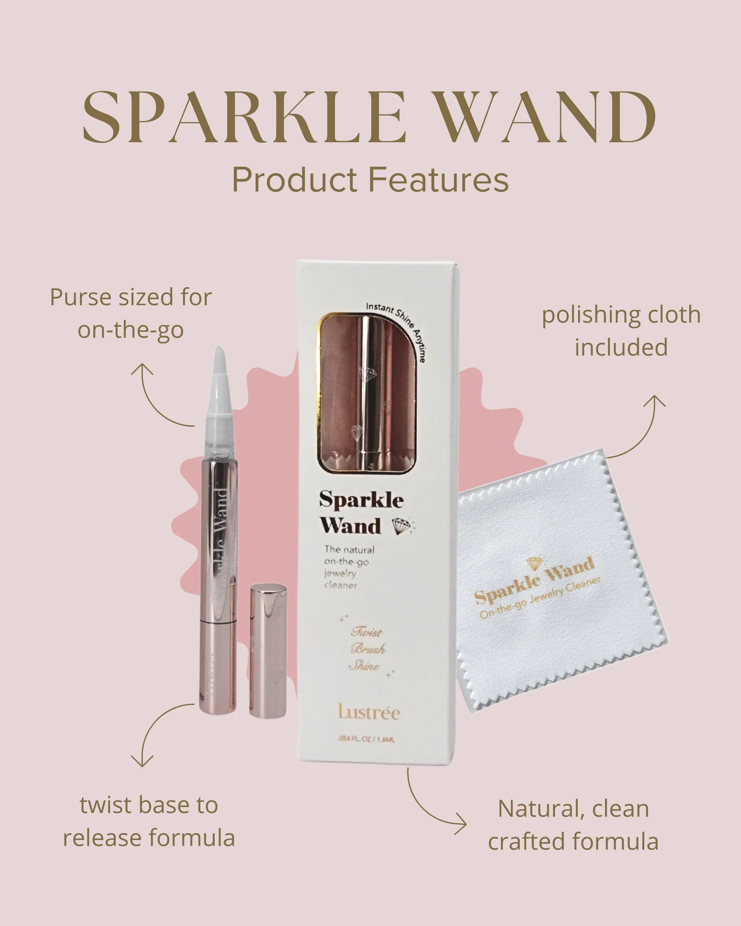 Sparkle Wand Jewelry Cleaner-Jewelry Cleaner-Podos Boutique, a Women's Fashion Boutique Located in Calera, AL