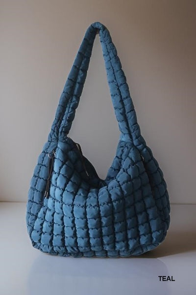 Quilted Carryall Crossbody-Podos Boutique, a Women's Fashion Boutique Located in Calera, AL