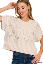 Timeless Knit Sweater-Sweaters-Podos Boutique, a Women's Fashion Boutique Located in Calera, AL