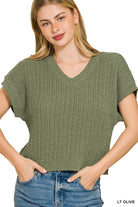 Textured Sweater Vest-Fashion Tops-Podos Boutique, a Women's Fashion Boutique Located in Calera, AL